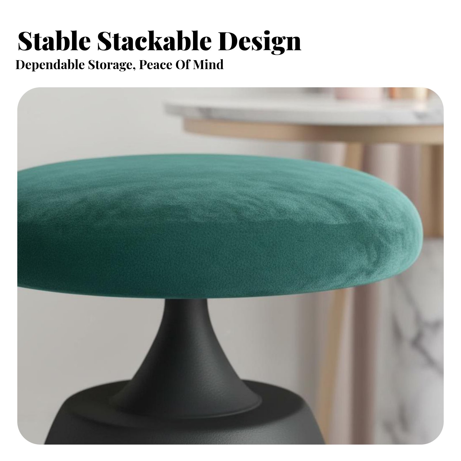 Round Upholstered Pouf Light L - đánh giá và giá Home Office In Living Room
