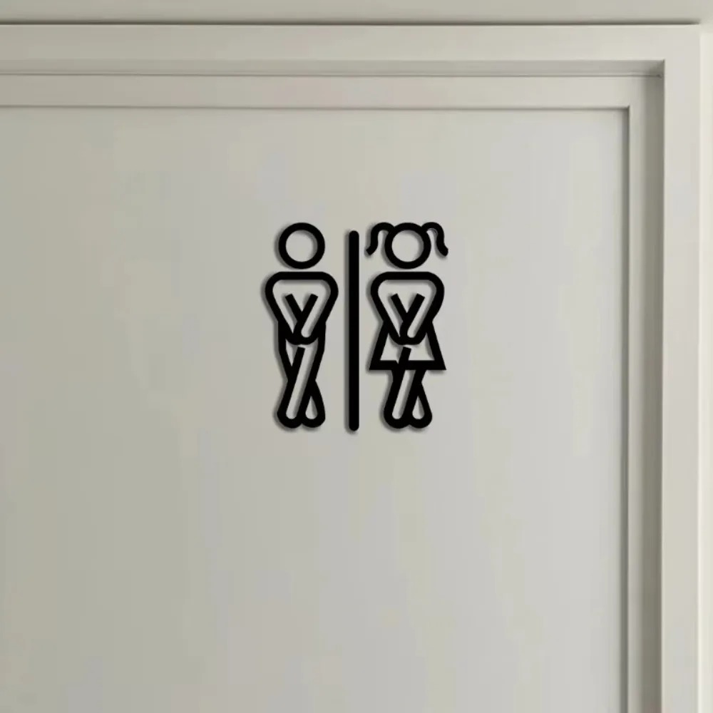 Acrylic Restroom Sign, Clear B - đánh giá và giá Home Office Icon