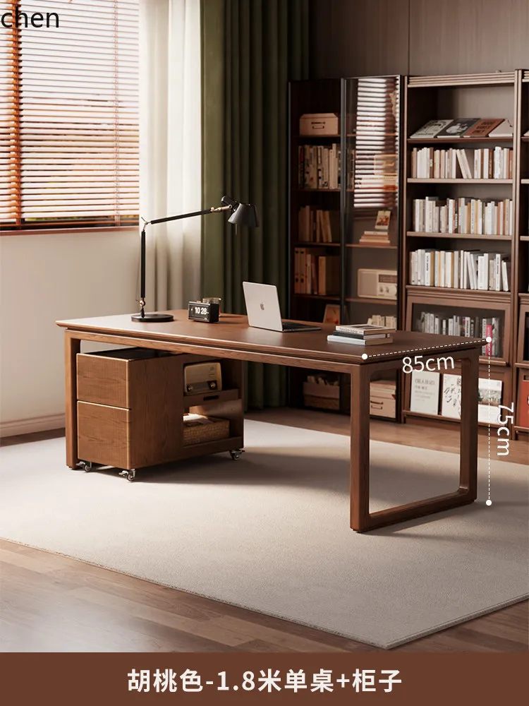 W5.19 Solid Wood Desk Study Ro - đánh giá và giá Home Office In Living Room