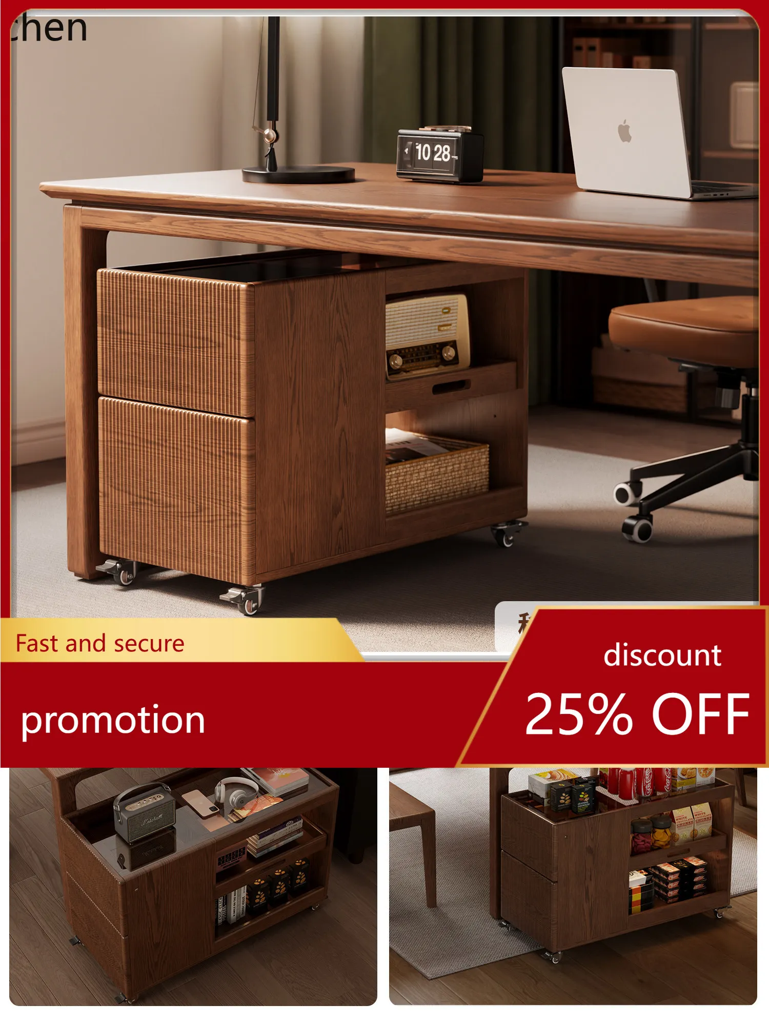 W5.19 Solid Wood Desk Study Ro - đánh giá và giá Home Office In Living Room
