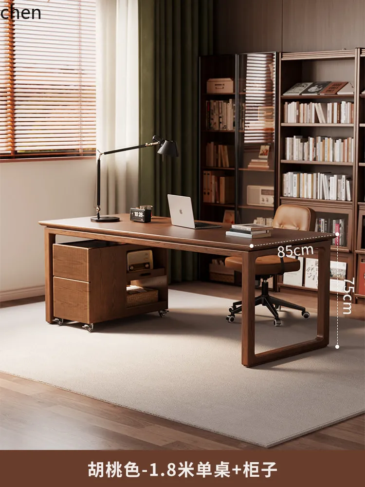 W5.19 Solid Wood Desk Study Ro - đánh giá và giá Home Office In Living Room