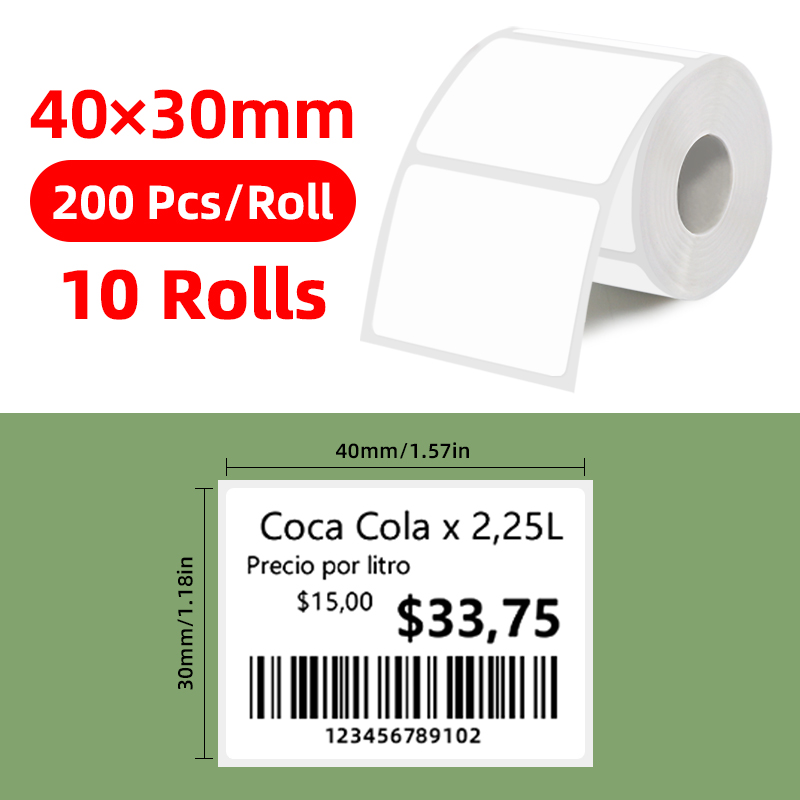 10 Rolls of White Thermal Labe - đánh giá và giá Home Office Printer