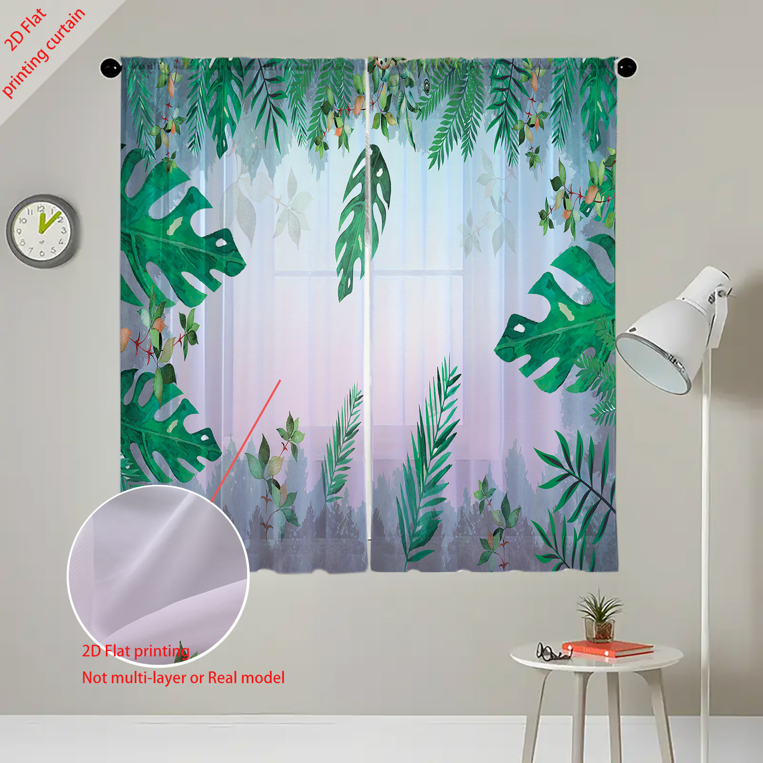 Plant printed transparent scre - đánh giá và giá Home Office With Plants