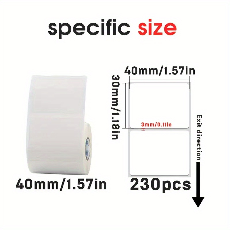 6 Rolls 40x30mm Thermal Label  - đánh giá và giá Home Office Printer