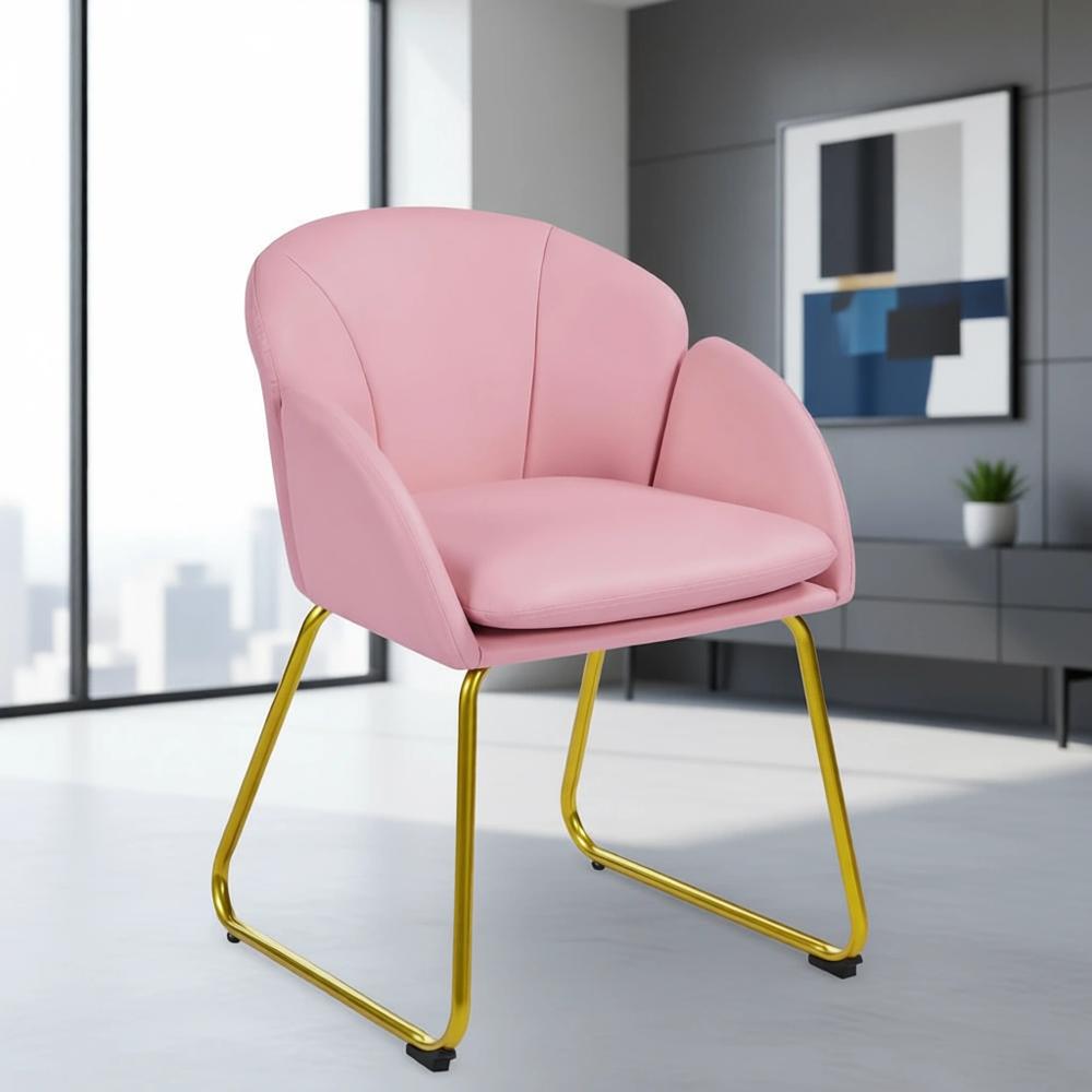 Pink PU Leather Vanity Chair w - đánh giá và giá Home Office In Living Room