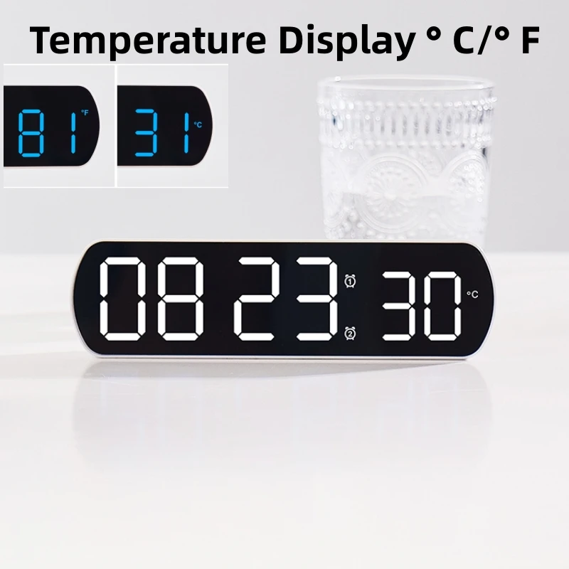 Voice Control Digital Alarm Ti - đánh giá và giá Led Desk Clock