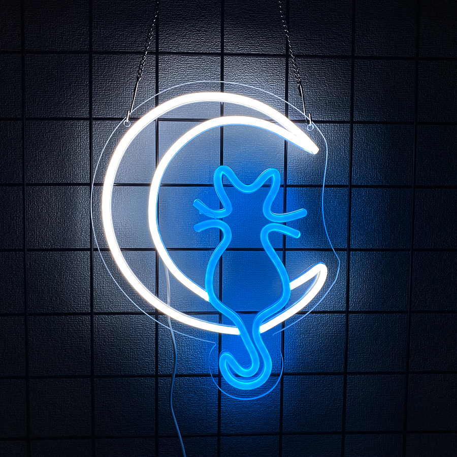 Animation Neon Sign, Moon And  - đánh giá và giá Home Office Icon