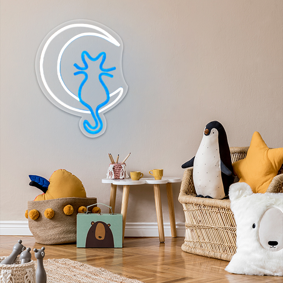 Animation Neon Sign, Moon And  - đánh giá và giá Home Office Icon