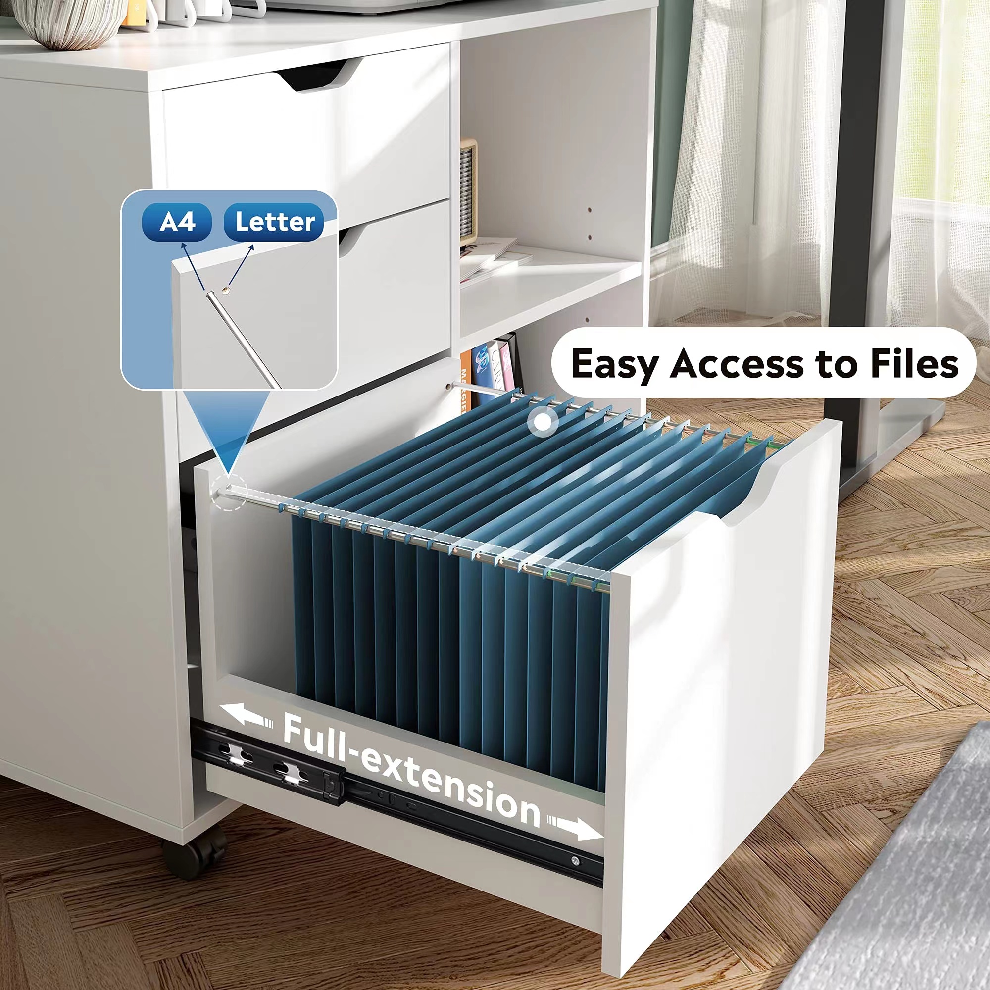 3-Drawer Wood File Cabinet, Mo - đánh giá và giá Home Office Printer