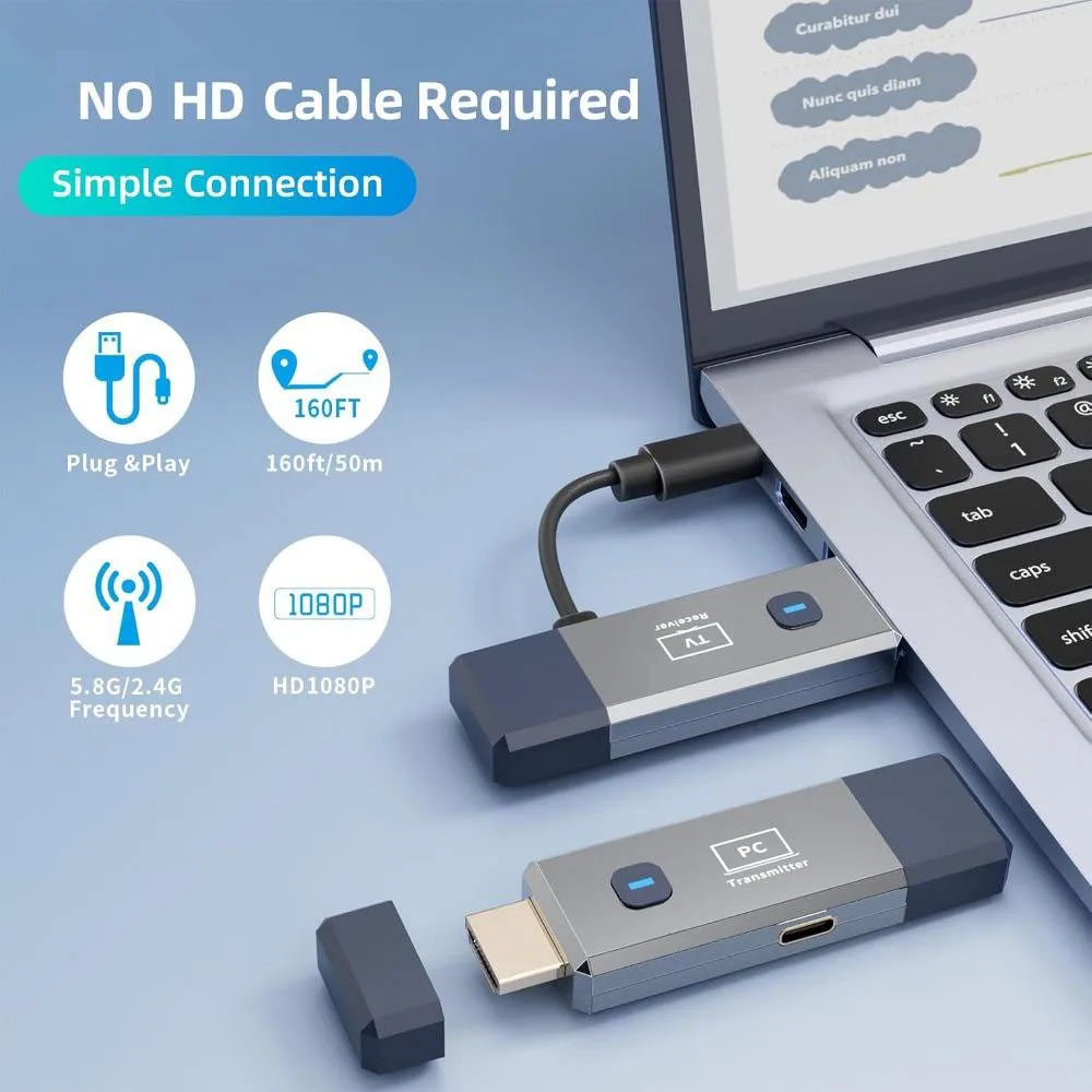 50M Long Range 1080P Wireless  - đánh giá và giá Home Office Laptop