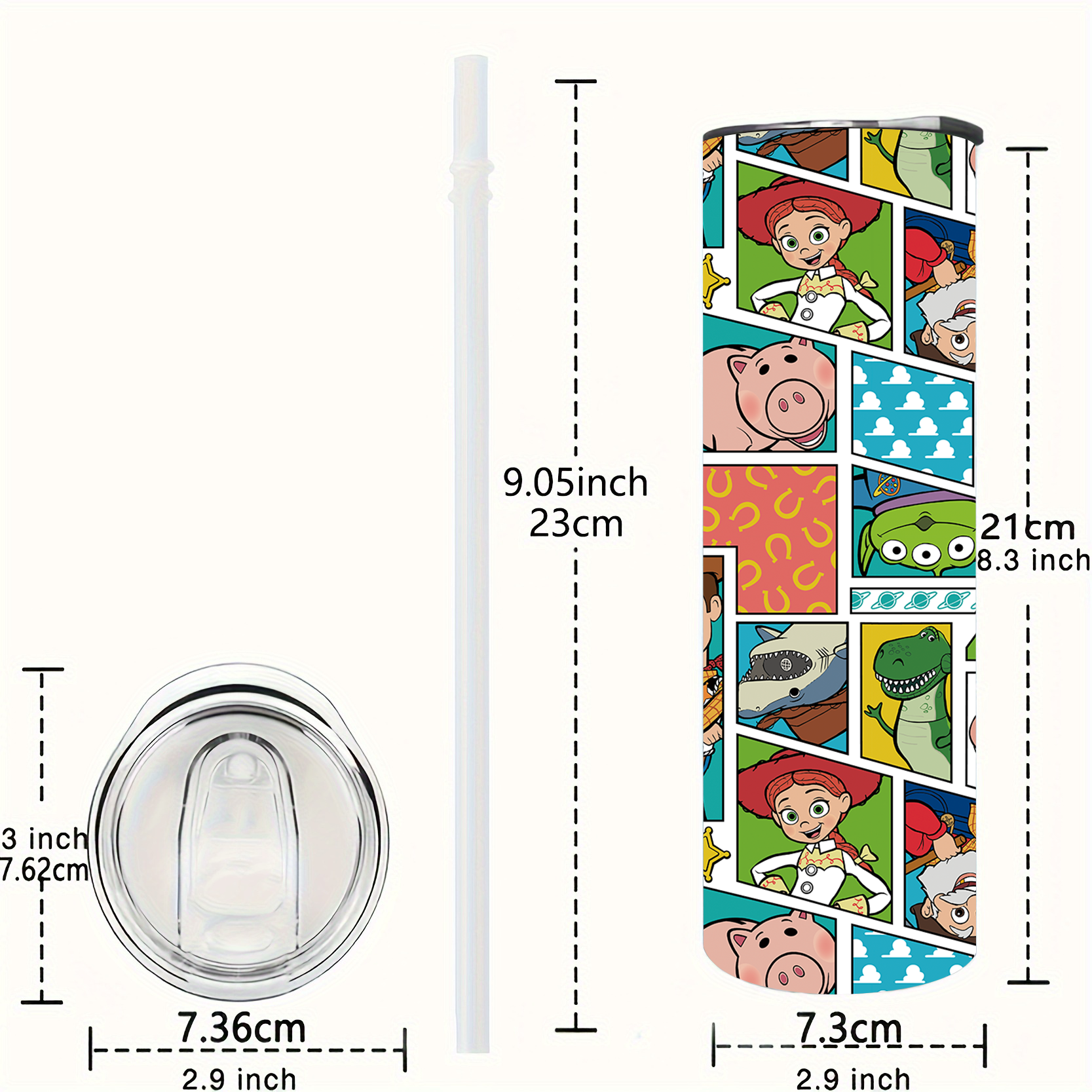 1pc 20oz Disney Toy Story Comi - đánh giá và giá Home Office Hours