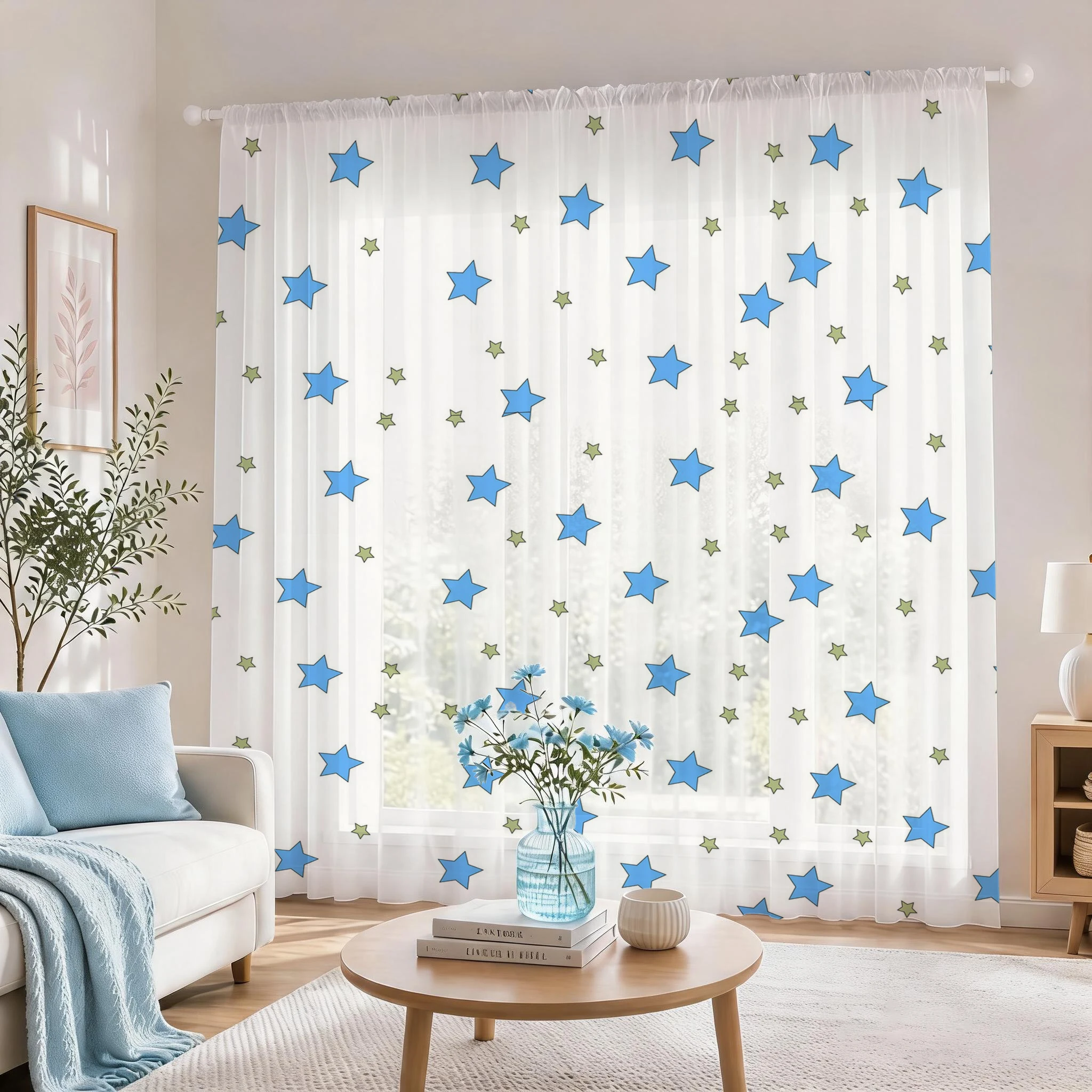Blue Star Modern Gradient Shee - đánh giá và giá Home Office With Plants