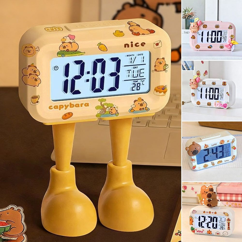 DIY Cartoon LED Digital Clock  - đánh giá và giá Led Desk Clock