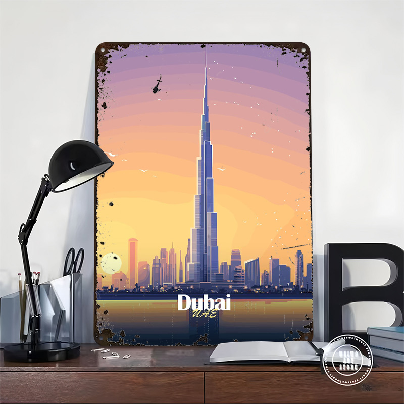 Dubai Skyline At Sunset Printe - đánh giá và giá Home Office Dubai