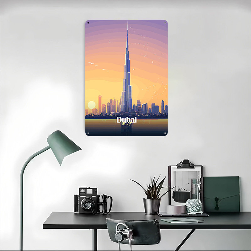 Dubai Skyline At Sunset Printe - đánh giá và giá Home Office Dubai