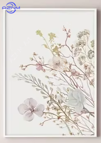1PC/3PCS Pink Floral Canvas Ar - đánh giá và giá Home Office Minimalist
