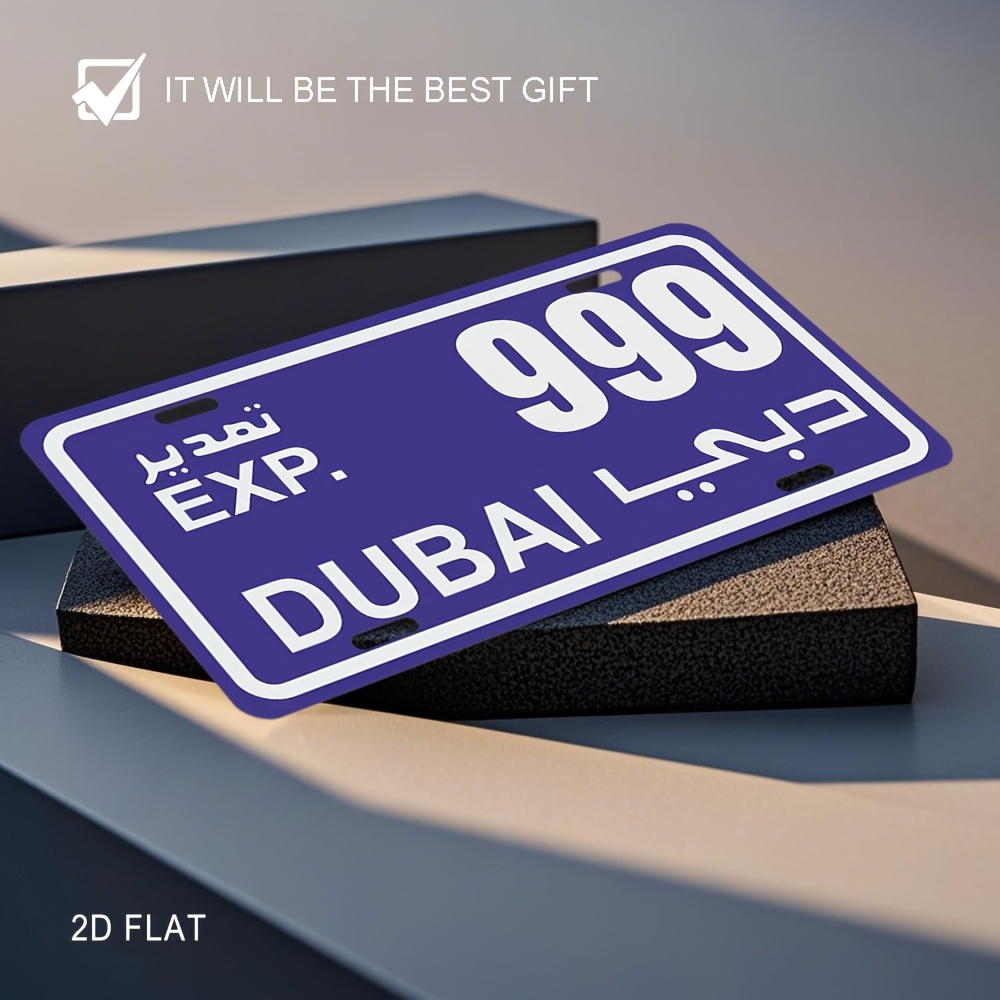 Vintage Dubai License Plate Me - đánh giá và giá Home Office Dubai