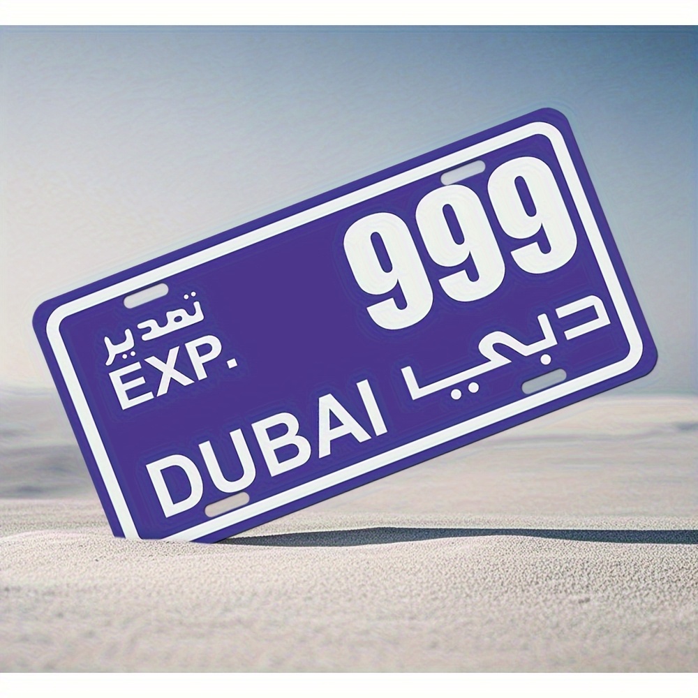 Vintage Dubai License Plate Me - đánh giá và giá Home Office Dubai