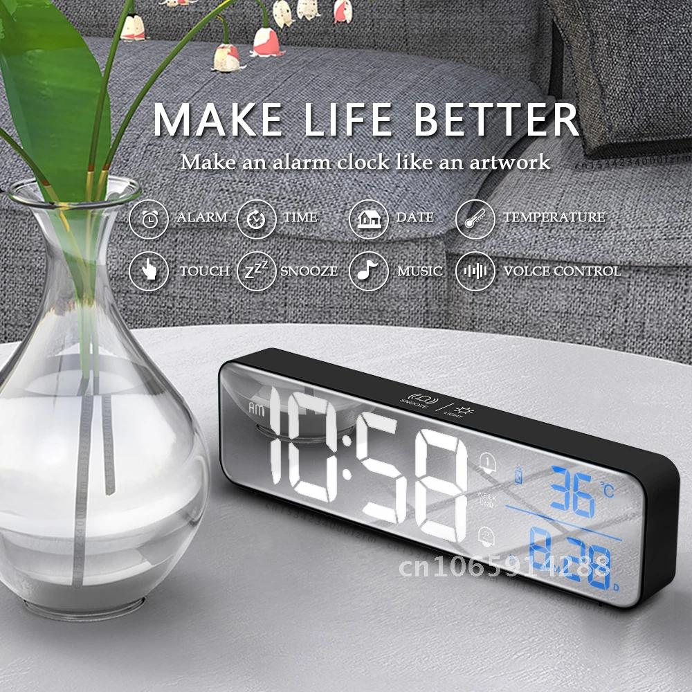 Music Alarm Digital LED Clock  - đánh giá và giá Led Desk Clock