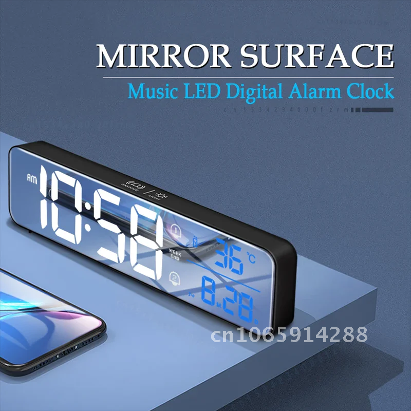Music Alarm Digital LED Clock  - đánh giá và giá Led Desk Clock