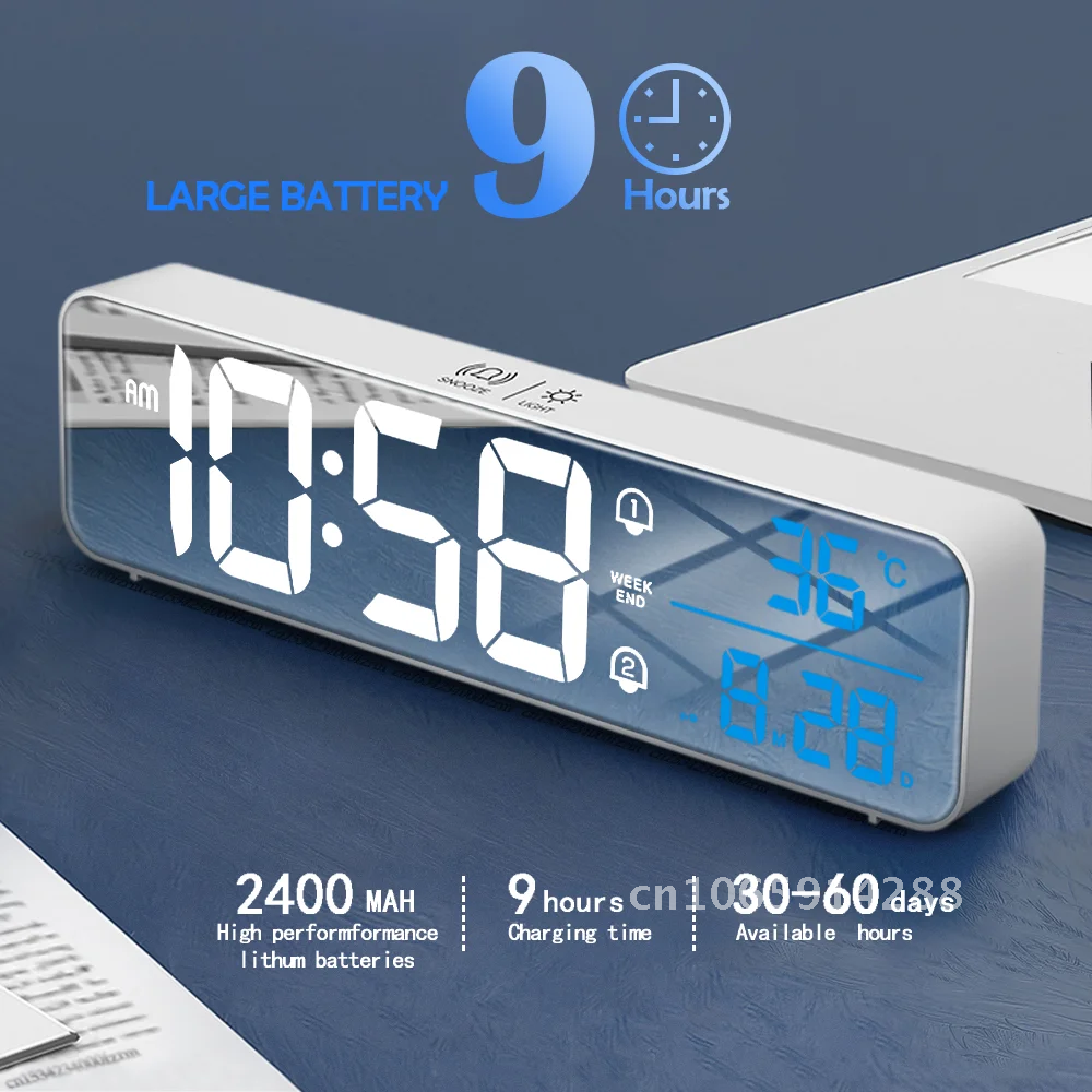 Music Alarm Digital LED Clock  - đánh giá và giá Led Desk Clock