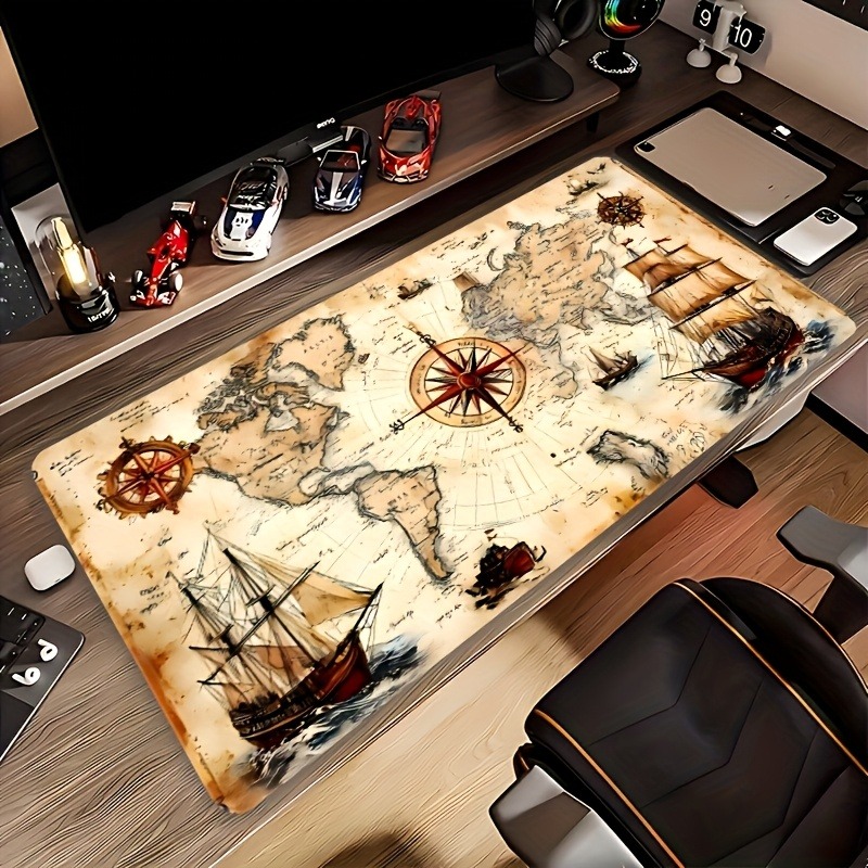 1 piece retro nautical chart d - đánh giá và giá Mousepad Xl Extended