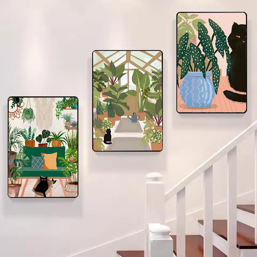 Frameless Green Plants Black C - đánh giá và giá Home Office With Plants